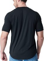 Liberty Imports 3-Pack Men's Pleated Sleeve Muscle Workout T Shirts - Image 6